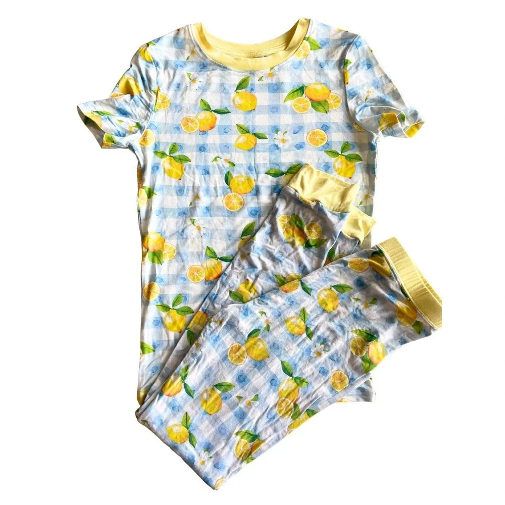 Pat Pat Bamboo Kids Lemon Pjs Pajamas Set - Size 11